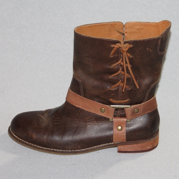 Latigo Shoes - Latigo Thistle  Brown Leather Lace Up Boots SZ 7.5